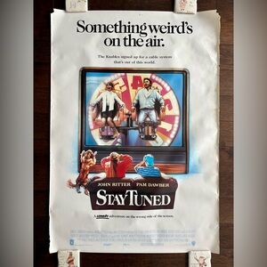 Stay Tuned 28X40  Movie Poster Original Video Release VHS Rolled One Sheet